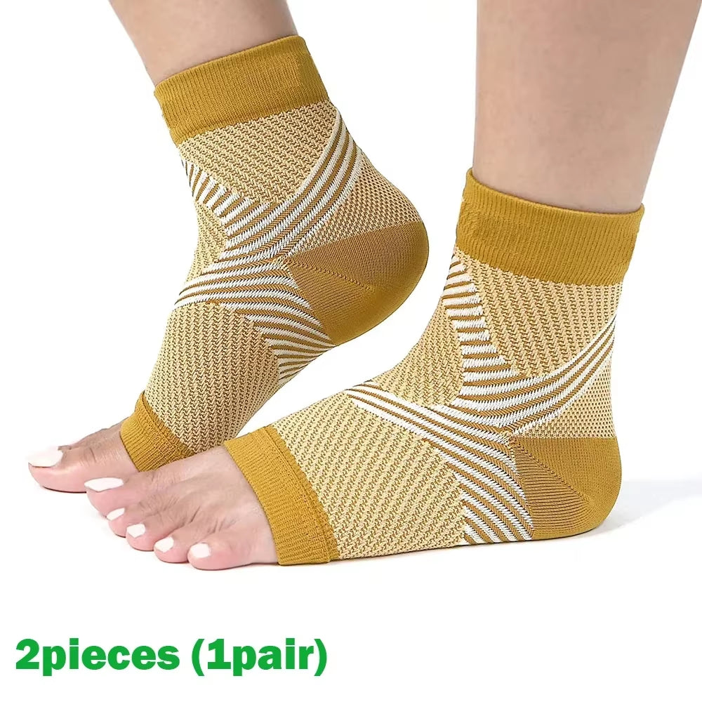 1Pair Plantar Fasciitis Splint Night Compression Sock Heel Supports for Heel Pain Plantar Fasciitis Support Foot Braces