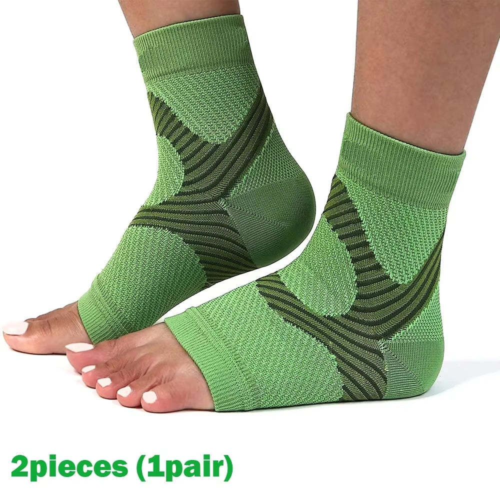 1Pair Plantar Fasciitis Splint Night Compression Sock Heel Supports for Heel Pain Plantar Fasciitis Support Foot Braces