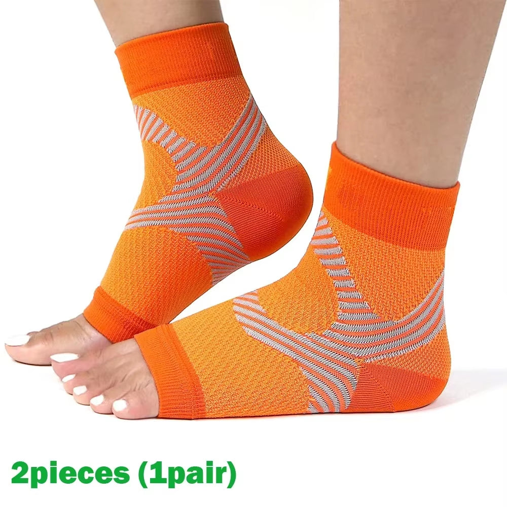 1Pair Plantar Fasciitis Splint Night Compression Sock Heel Supports for Heel Pain Plantar Fasciitis Support Foot Braces