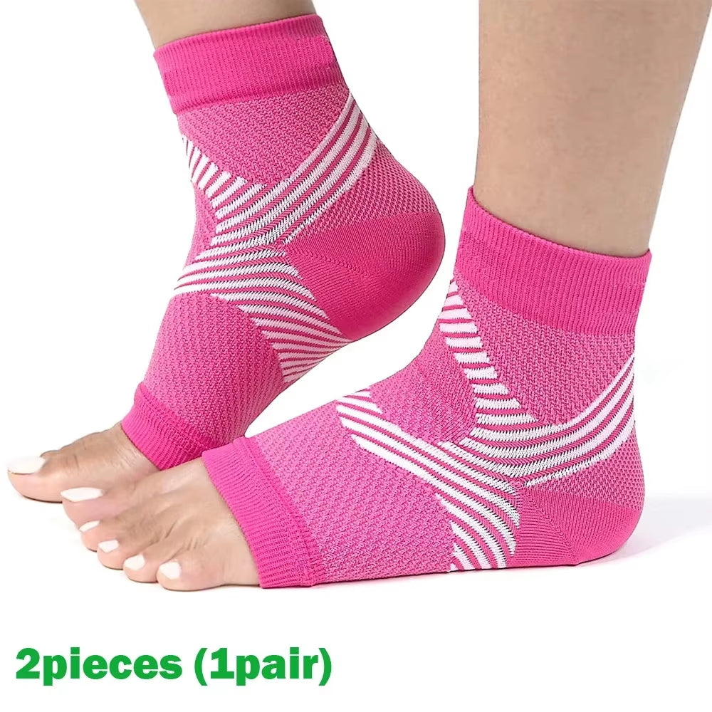 1Pair Plantar Fasciitis Splint Night Compression Sock Heel Supports for Heel Pain Plantar Fasciitis Support Foot Braces