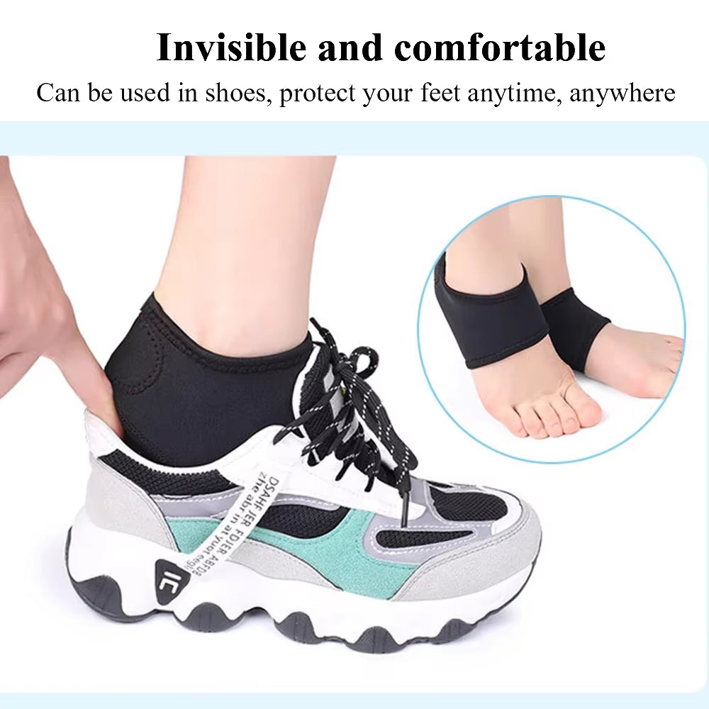 Plantar Fasciitis Heel Protectors - Supportive Cushions for Heel Pain Relief, Achilles Tendinitis, and Foot Discomfort