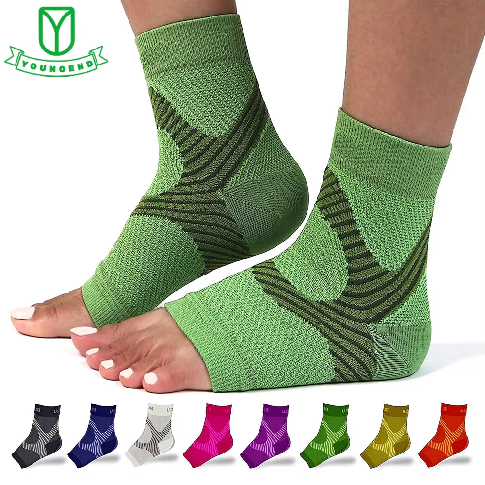 1Pair Plantar Fasciitis Splint Night Compression Sock Heel Supports for Heel Pain Plantar Fasciitis Support Foot Braces
