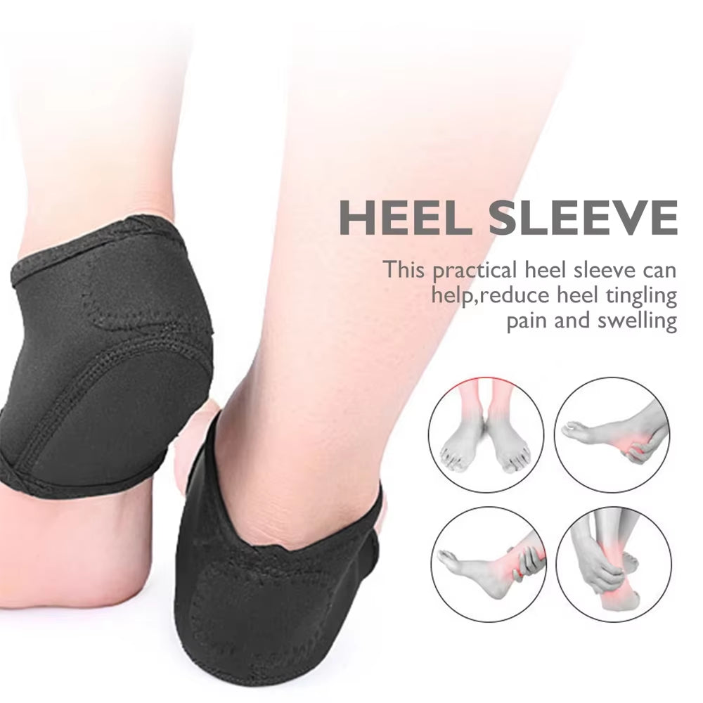 Plantar Fasciitis Heel Protectors - Supportive Cushions for Heel Pain Relief, Achilles Tendinitis, and Foot Discomfort