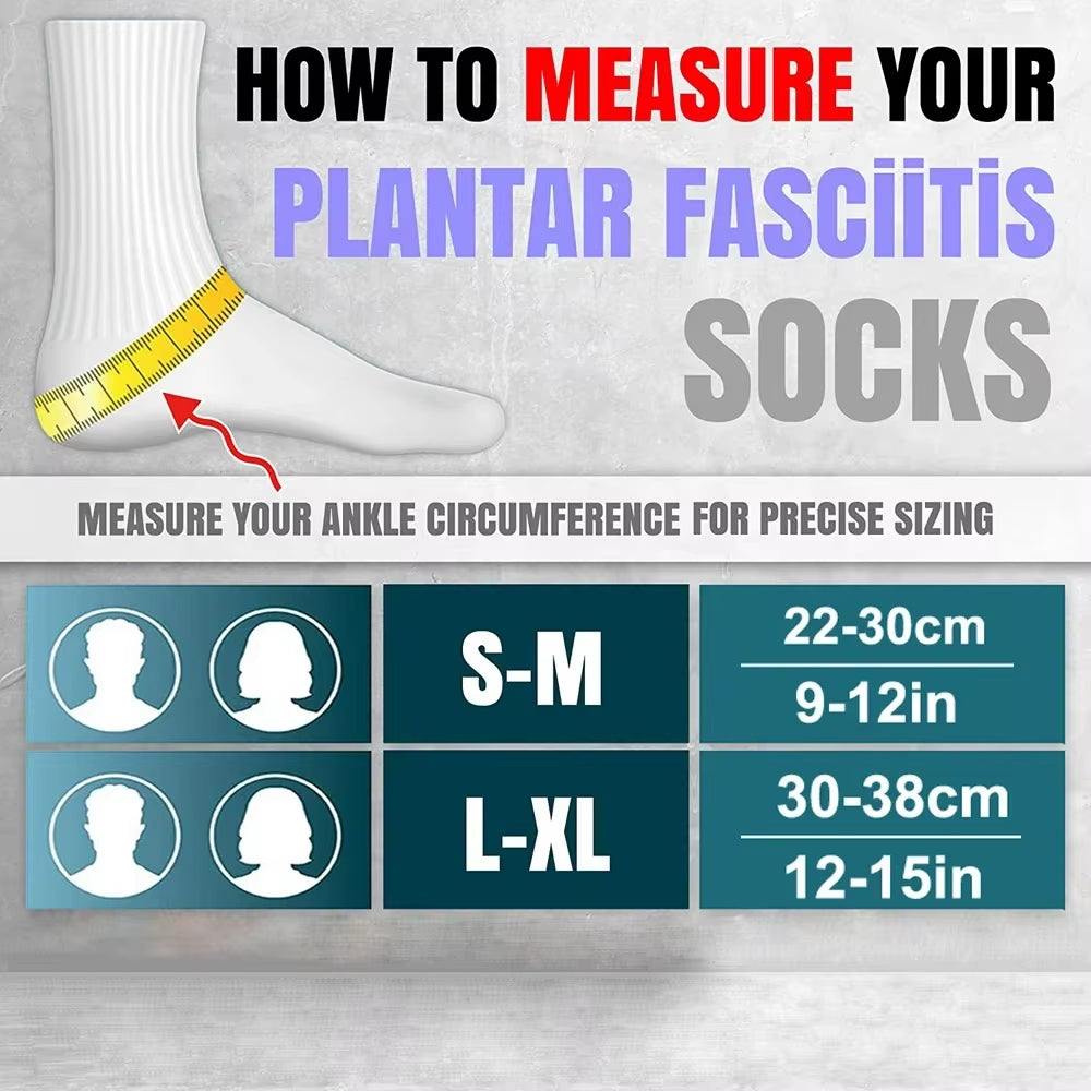 1Pair Plantar Fasciitis Splint Night Compression Sock Heel Supports for Heel Pain Plantar Fasciitis Support Foot Braces