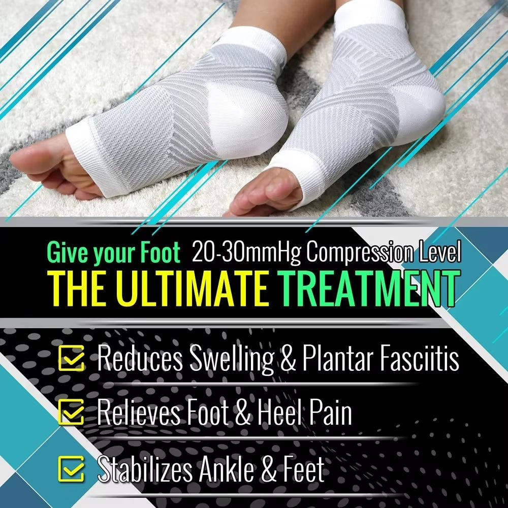 1Pair Plantar Fasciitis Splint Night Compression Sock Heel Supports for Heel Pain Plantar Fasciitis Support Foot Braces