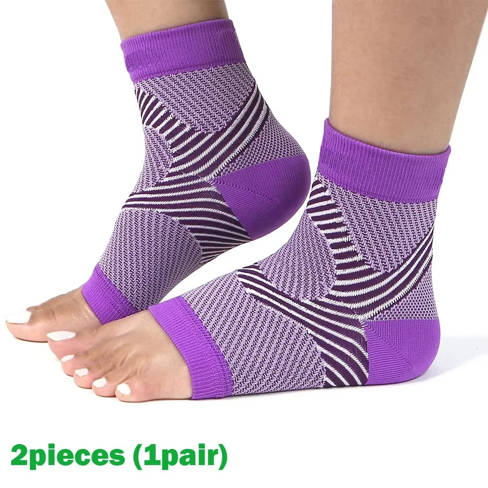 1Pair Plantar Fasciitis Splint Night Compression Sock Heel Supports for Heel Pain Plantar Fasciitis Support Foot Braces
