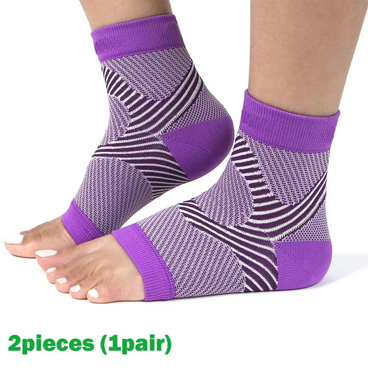 1Pair Plantar Fasciitis Splint Night Compression Sock Heel Supports for Heel Pain Plantar Fasciitis Support Foot Braces